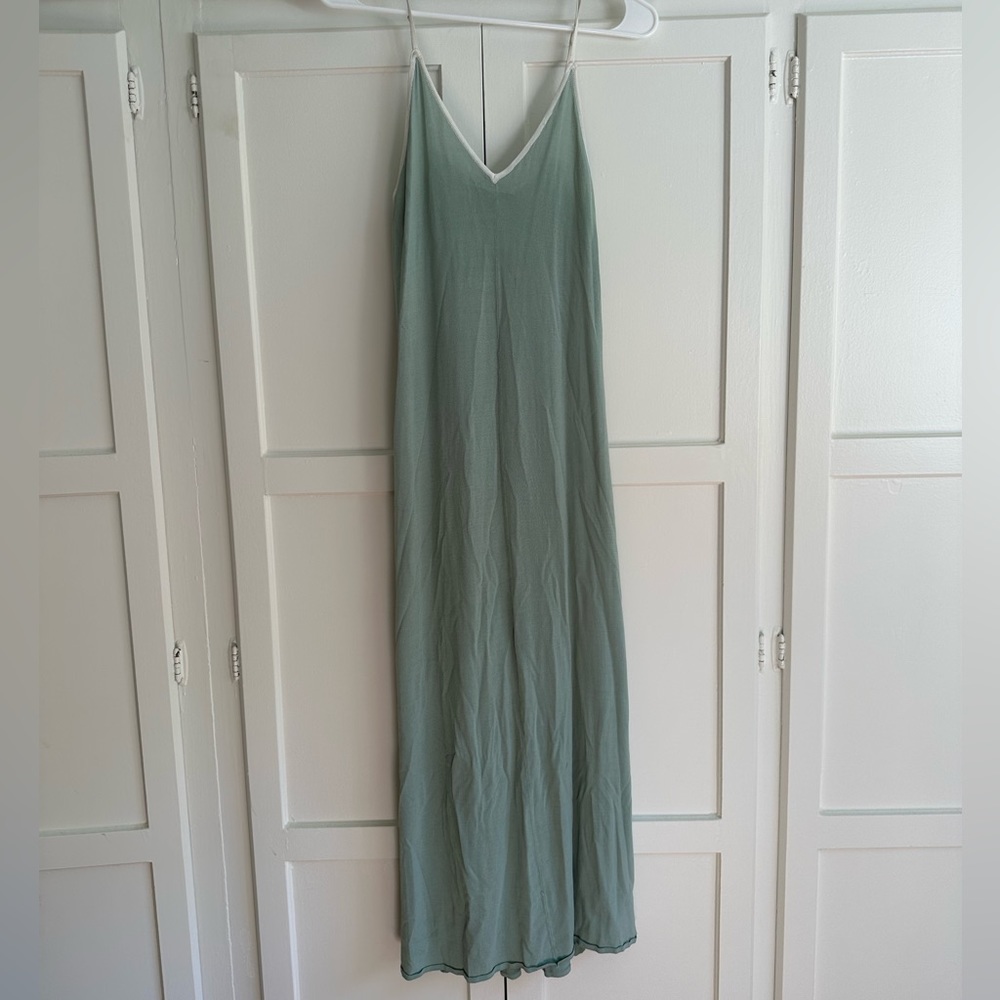 Semi sheer long dress